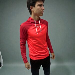 Sudadera Nike Roja academy con capucha
