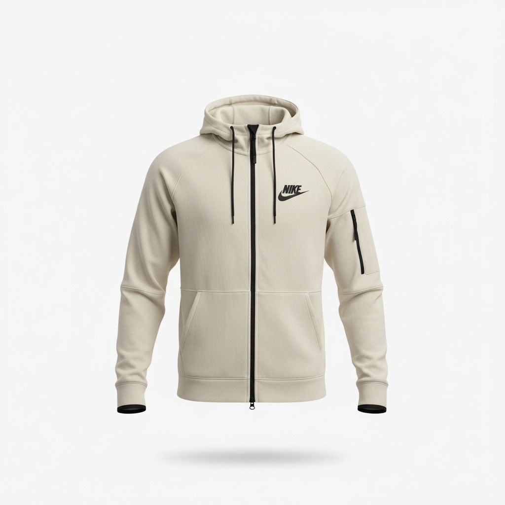 Chamarra nike tech fleece beish - Image 4